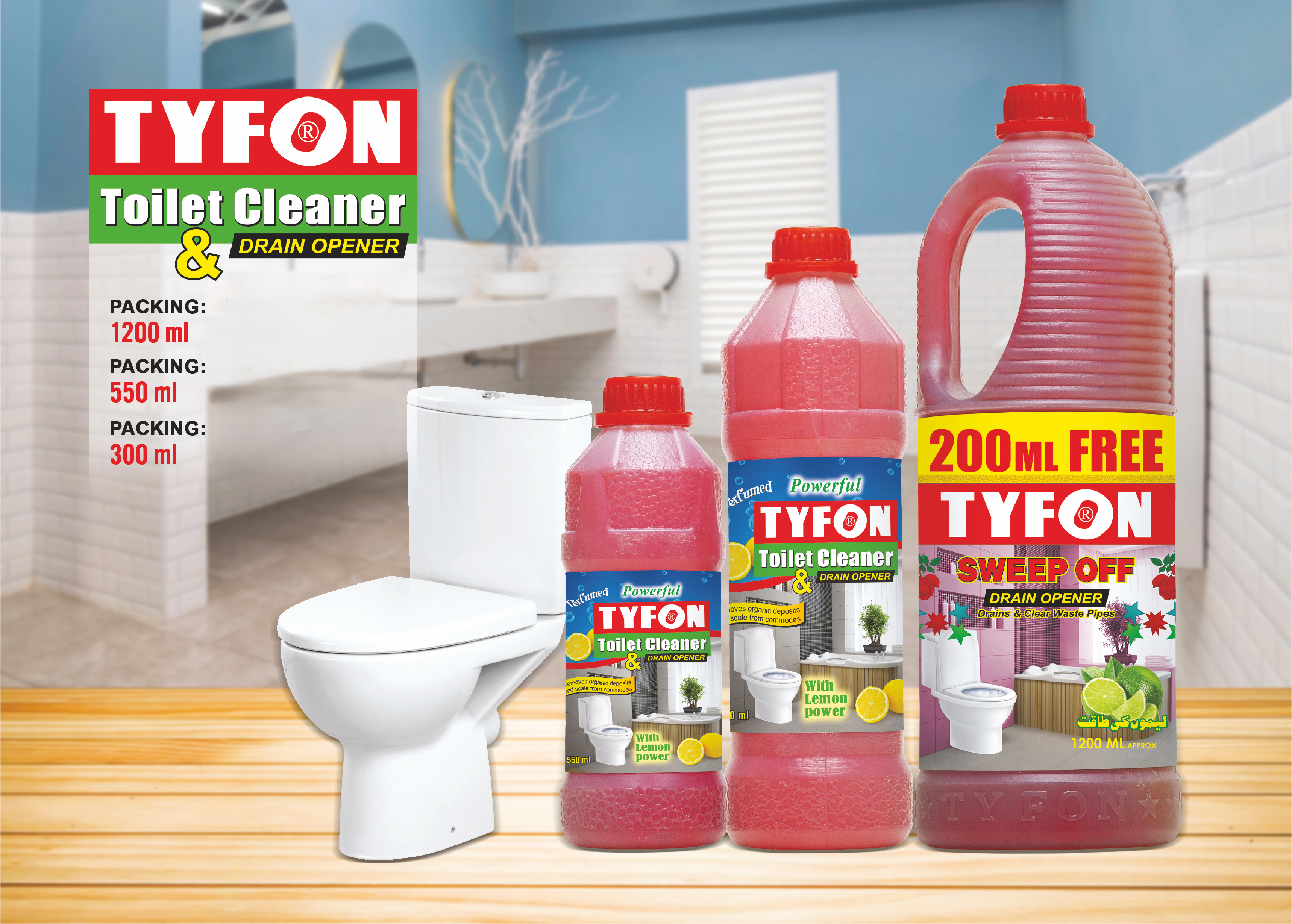 Tyfon Toilet Cleaner & Drain Opener