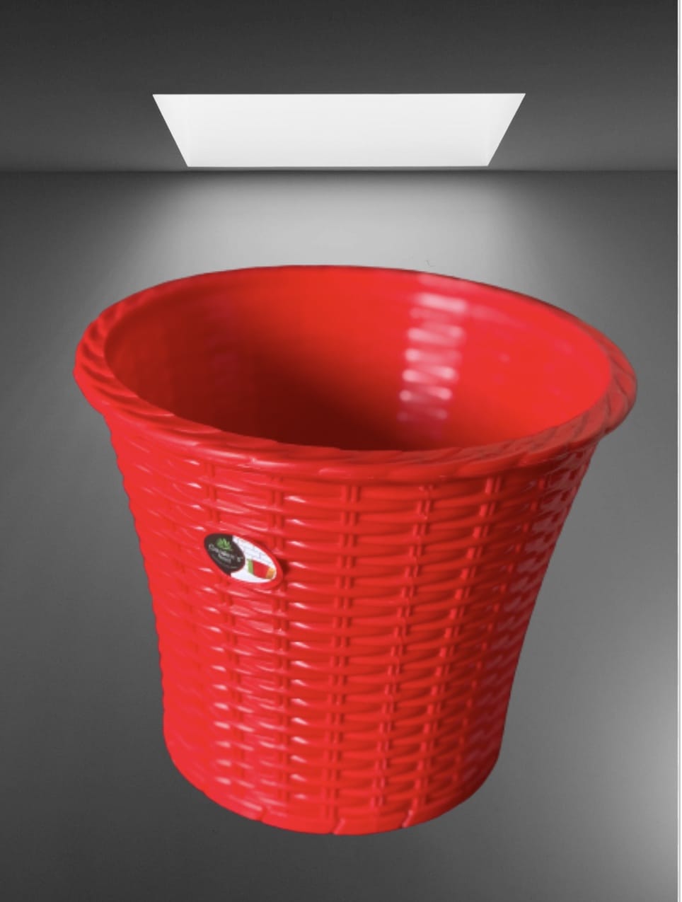 Red Plastic Flower pot