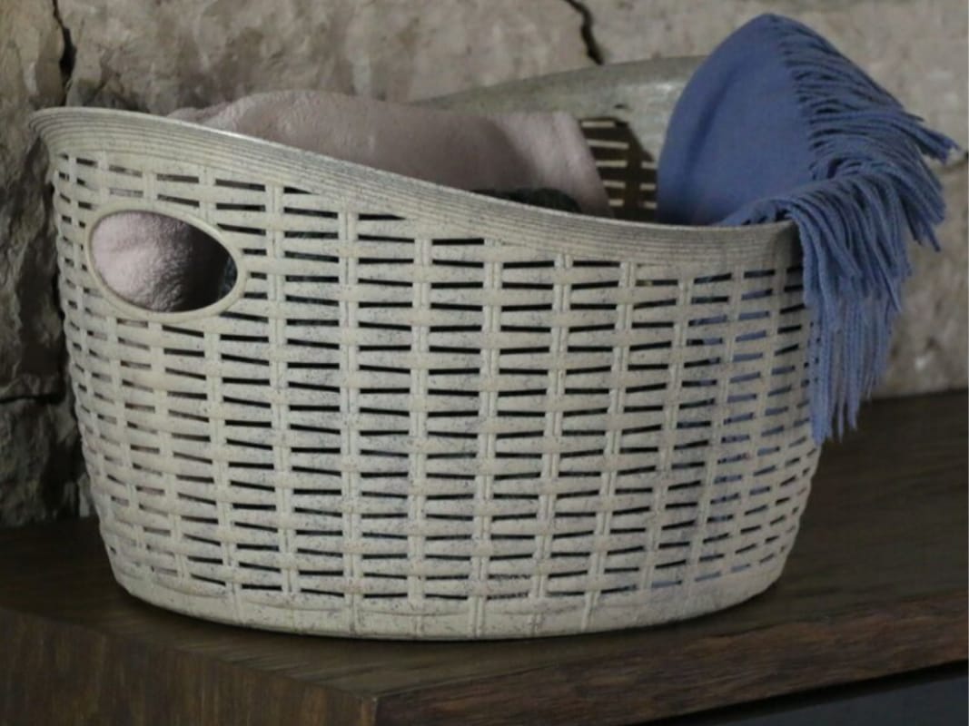 Rattan Plastic Laundry Basket