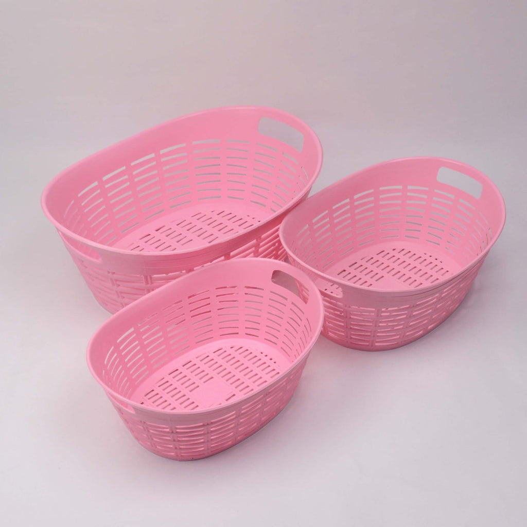 Rattan Plastic Laundry Basket